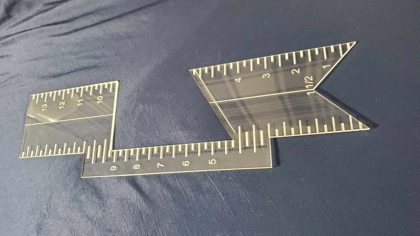 Cheerleading Hair Bows: DIY Template Ruler for Perfect Bows - Kidd3D